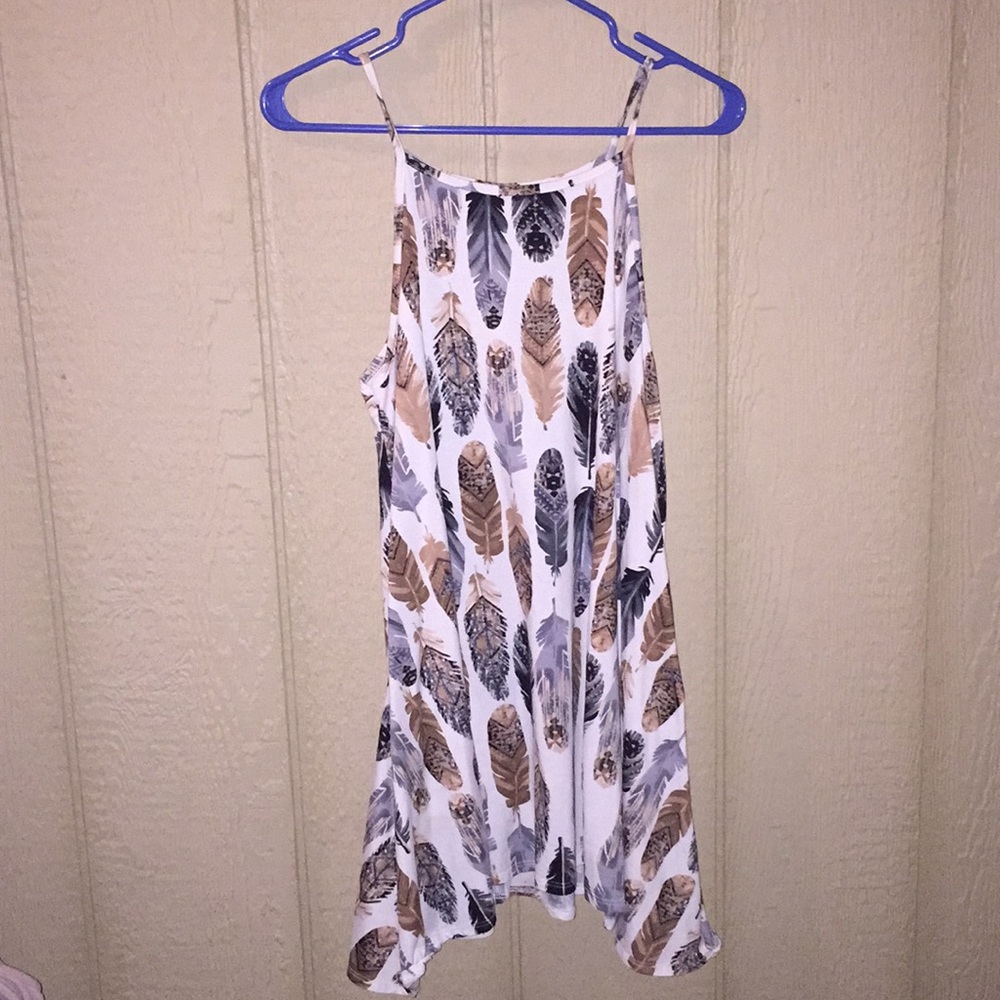 Feather Pattern Dress